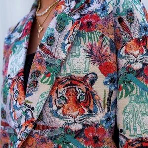 Dressed in LALA Scorpio Coat Wild Soul Jacquard S/M